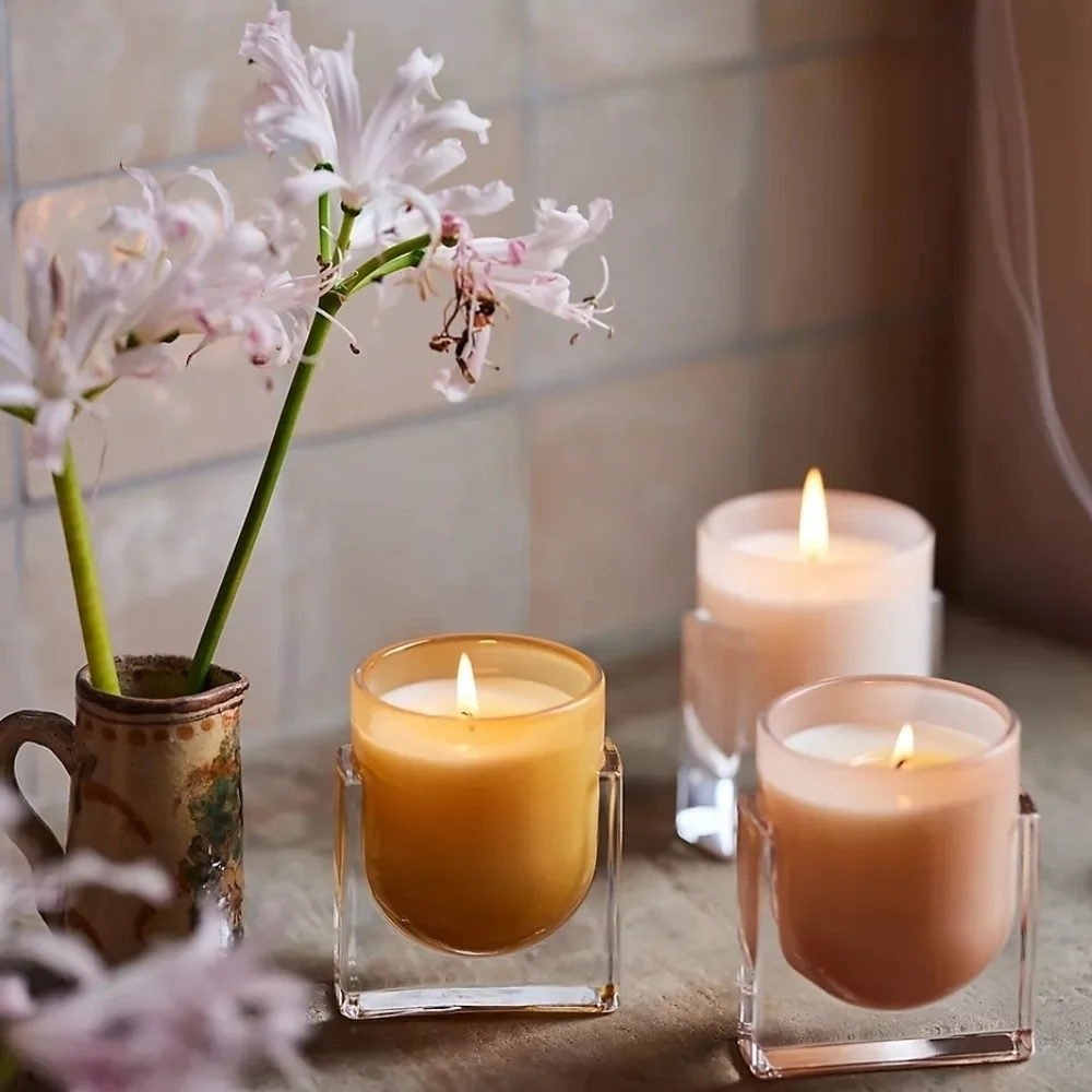 Anthropologie Found Notes Fresh Coriander & Fig Leaf Boxed Candle, 5.5 oz. NIB